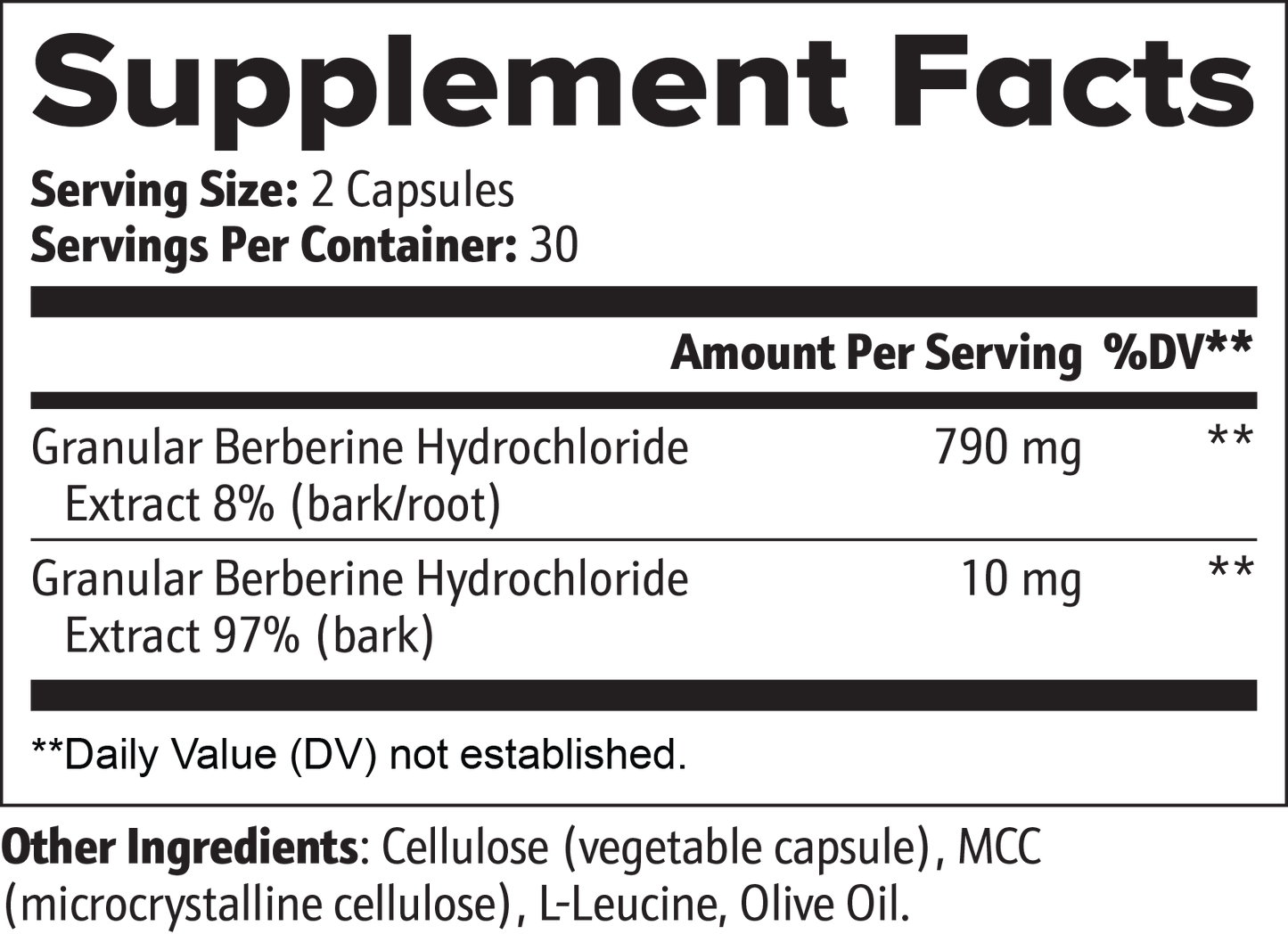 Berberine Blood Sugar Support